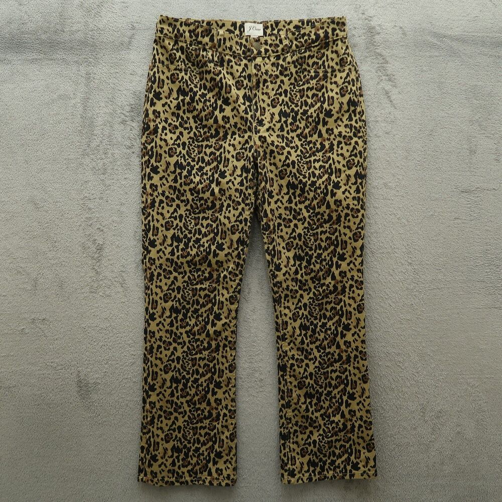 J. Crew Jeans Women's Size 29 Animal Print Cropped Denim 26" Inseam Stretch